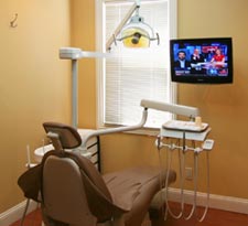 A patient exam room