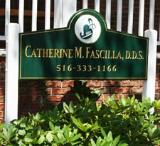 Exterior sign at Dr. Fascilla's office